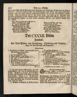 1122-1131, Der CXXXII. Psalm