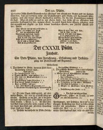 1122-1131, Der CXXXII. Psalm