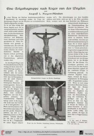 2: Eine Golgathagruppe nach Roger van der Weyden