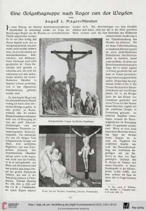 2: Eine Golgathagruppe nach Roger van der Weyden