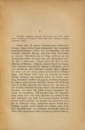 De diplomatiska förbindelserna mellan Sverige och England 1624 - May 1630 : Akademisk Afhandling
