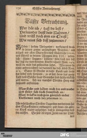 Eilffte Betrachtung.