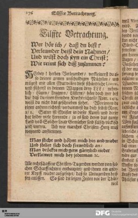 Eilffte Betrachtung.