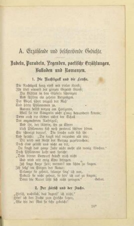 A. Erzählende und beschreibende Gedichte