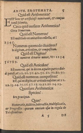 Arith. Erotemata.