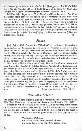 Vom alten Schulteß