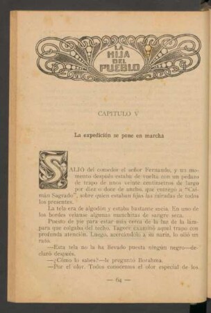 Capítulo V - La expedición se pone en marcha