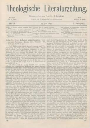 345-349 [Rezension] Guthe, Herm., De foederis notione Jeremiana. Commentatio theologica
