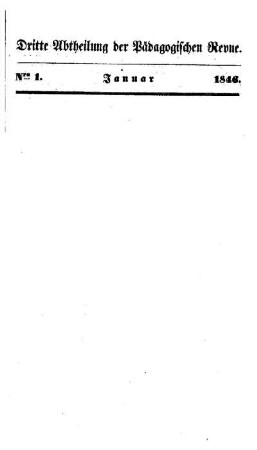 Bd. 14, Abt. 3, H. 1: Heft Bd. 14, Abt. 3, H. 1