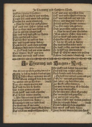 In Theurung und Hungers-Noth
