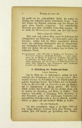 2. Erfindung der Buchdruckerkunst