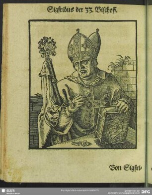 Sigfridus der 33. Bischoff