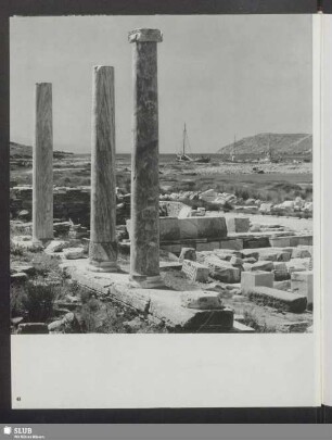 Delos. Säulen über dem heiligen Hafen