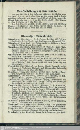 Chemnitzer Botenbericht