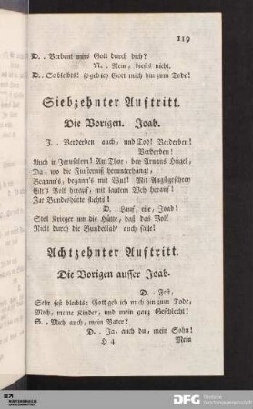 Siebzehnter Auftritt