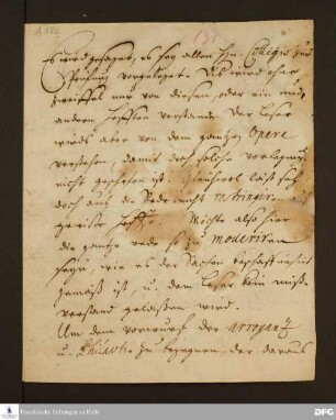Brief von August Hermann Francke an Joachim Lange.