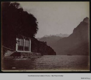 Panorama mit Tellskapelle am Vierwaldstättersee, Uri
