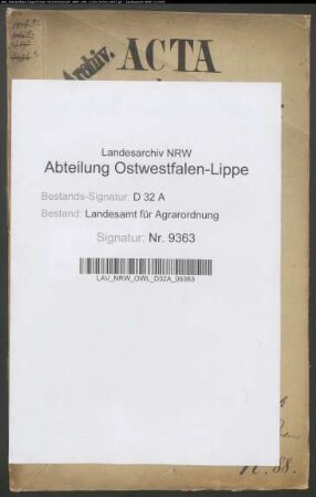 Neuwald bei Lippspringe, Krs. Paderborn. Hudebefreiung