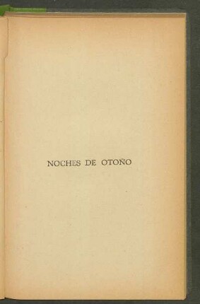 Noches de otoño