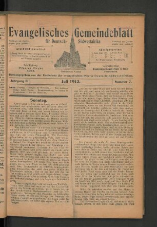 Jahrgang II. Juli 1912. Nummer 7.