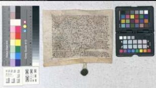 Reversal des Heinrich von Oyenhausen über einen wörtlich eingerückten Versatzbrief, in dem Dietrich von Moers ihm den Stadtzehnten zu Nieheim für 500 Gulden versetzt.