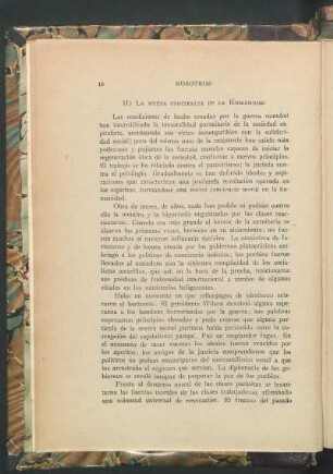 II) La nueva conciencia de la humanidad
