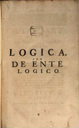Schola philosophica, Tom. 1 [ca. 1700]