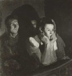 Arbeiter in der Theaterloge