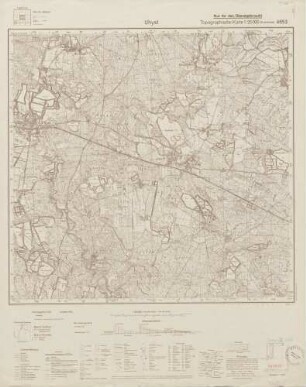 4653 Uhyst, Topographische Karte 1:25000 (4cm - Karte)
