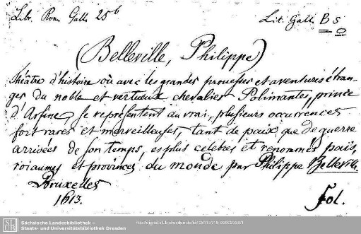 Literatura Gallica B: Literatura Gallica B