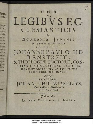 De Legibus Ecclesiasticis