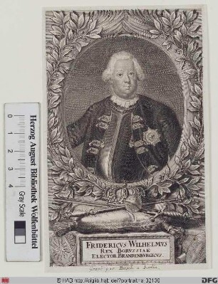 Bildnis Friedrich Wilhelm I., König in Preußen (reg. 1713-40)