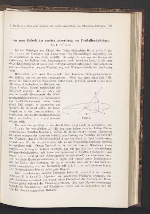 Eine neue Methode zur raschen Auswertung von Pilotballon-Aufstiegen