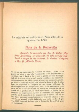 Nota de la redacción
