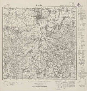 3820 (alte Nr.: 2085) Rinteln, Meßtischblatt (4cm - Karte)