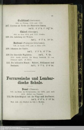 Ferraresische und Lombardische Schule
