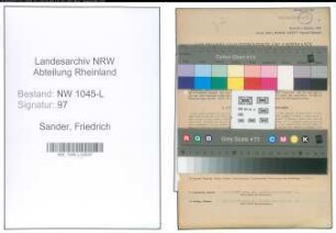 Entnazifizierung Friedrich Sander , geb. 06.10.1898 (Angestellter)