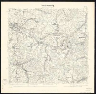 Äquidistantenkarte 125 : Section Kirchberg, 1908 : Section Kirchberg. - 1:25000. - Leipzig: Giesecke & Devrient, 1908. - 1 Kt.