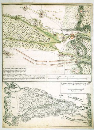 WHK 9 Reichs- und Französischer Krieg von 1688-1697 bis zum Frieden von Ryswick: Feldlager der Alliierten und der Franzosen bei Neustadt, 1696