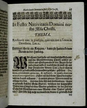 In Festo Nativitatis Domini nostri Jesu Christi. - In Festo S. Stephani Protomartyris.
