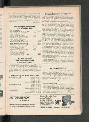 Rentenzahlung für Monat Februar 1969