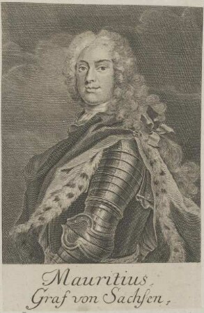 Bildnis von Mauritius, Graf von Sachsen