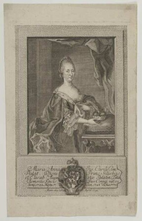 Bildnis der Maria Anna, Clemens Dux Bav. Coniux