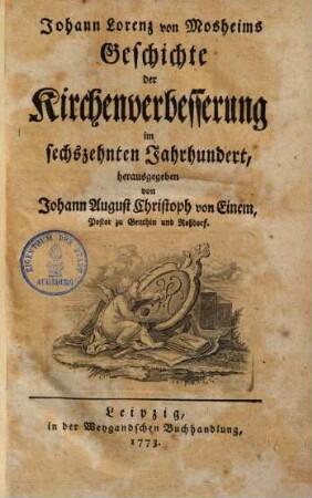 Geschichte der Kirchenverbesserung im 16. Jahrhundert