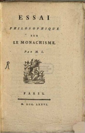 Essai philosophique sur le monachisme