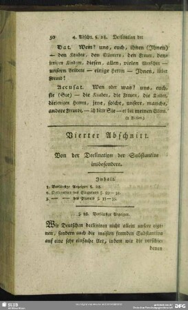 Vierter Abschnitt. Von der Declination der Substantive insbesondere