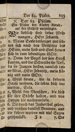 195-204, Der 84. - 88. Psalm