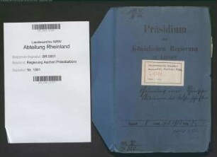 Gründung einer Rheinischen Akademie der Wissenschaften. Bd. 1