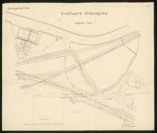 Kraftwerk Unterspree, Berlin-Ruhleben: Lageplan 1:1000
