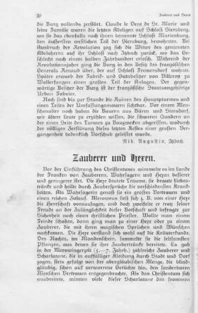 Zauberer und Hexen.